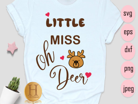 Little Miss Oh Deer Svg