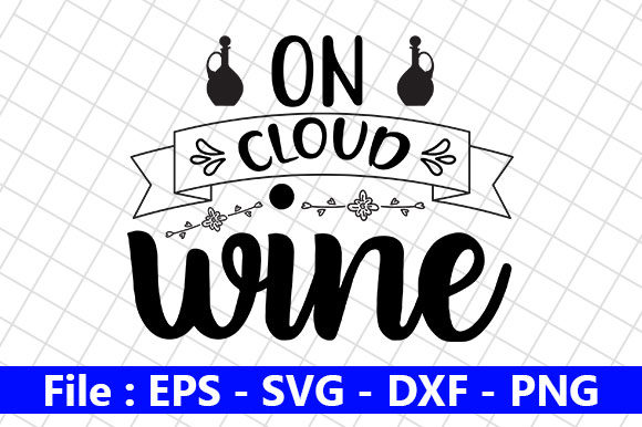 Wine Svg Design: A Cloud of Elegance for Embroidery Projects