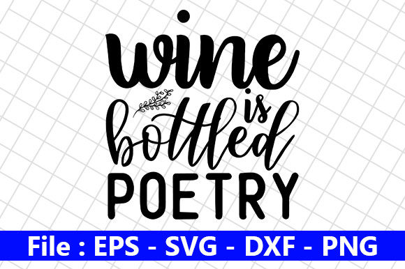 Wine Svg Design: A Poetic Embroidery File for Craft Projects
